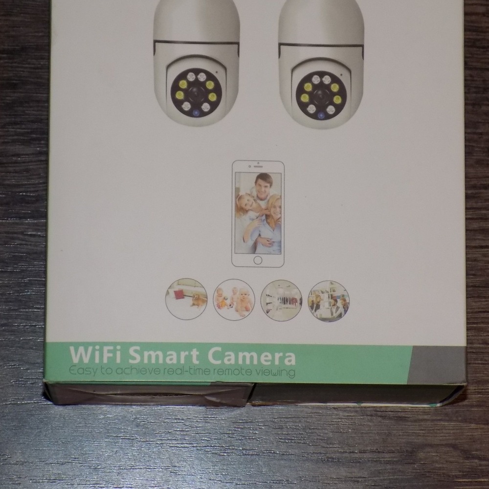 Unbranded WiFi Smart Camera 2 Pack White New Light Bulb Security PTZ FHD Audio - Picture 2 of 3